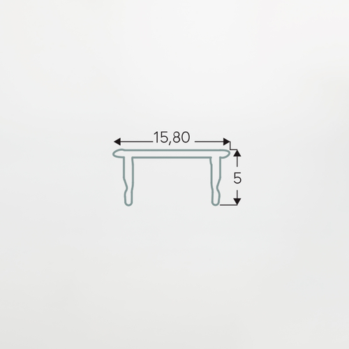 Diffusore Opale L=2m · Per Profili PA.283