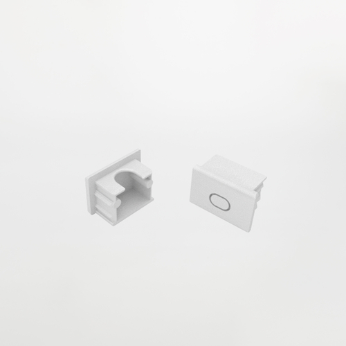 Set 2 tappi in plastica per profilo alto per superficie PA.310.B