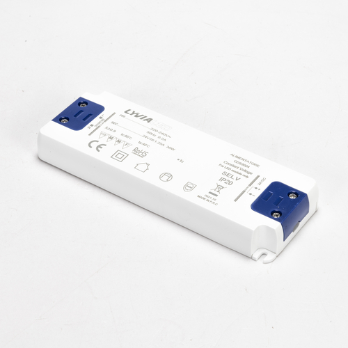 Alimentatore Compatto per Strisce LED · 24V · 30W · Per Interno IP20 · Classe II SELV