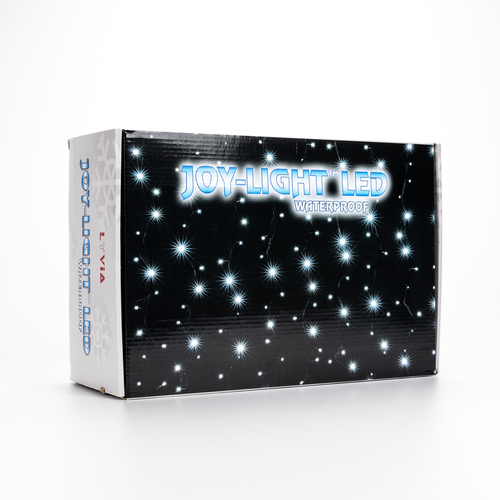 Luci di Natale · Tenda Luminosa · Bianco Caldo · 444 LED · 12 Cadute H = 3 m · Cavo Bianco