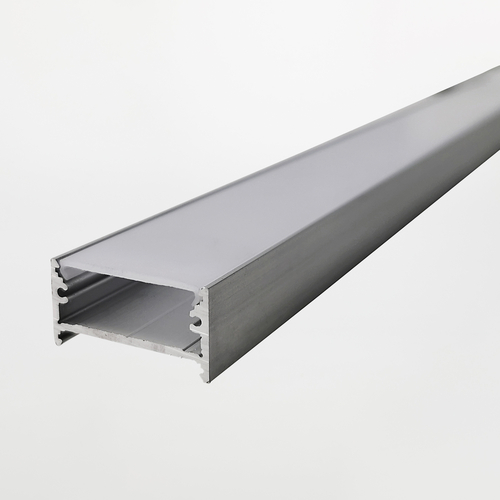 Profilo in Alluminio · Largo Alto · Da Superficie · 2m · Sezione 30,8x16mm · Con diffusore