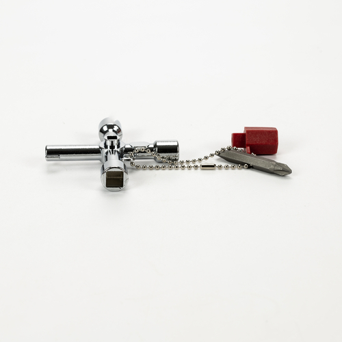 Chiave multiuso · Per quadri elettrici e armadi elettrici · Con 4 diverse impronte