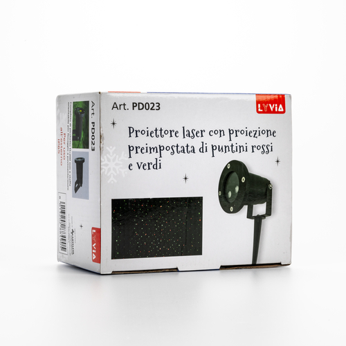 Proiettore Natale Laser · Per Esterno · Proiezione puntini rossi e verdi