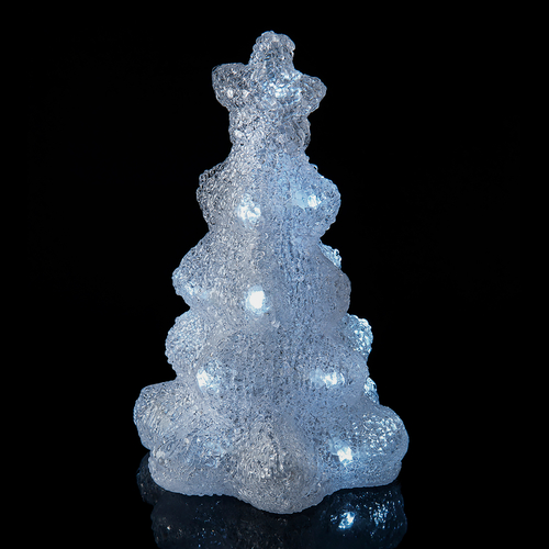 Albero Luminoso Trasparente · 20 LED · Bianco Freddo · Decorazione di Natale