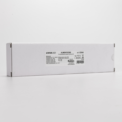 Alimentatore per Strisce LED · Stabilizzato · 12V · 300W · Per Uso Interno IP20