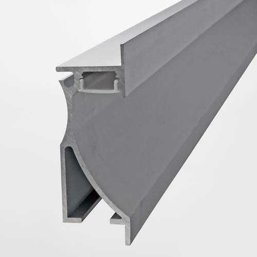 Profilo in Alluminio · Da Incasso · Per Velettature o Battiscopa · 2m · Sezione 60x26mm · Con diffusore