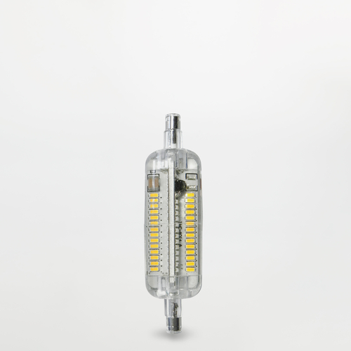 Lampadina LED 5W · Attacco R7s · In Vetro · Bianco Caldo 3.000°K · IP20 · Linea Corta 78mm