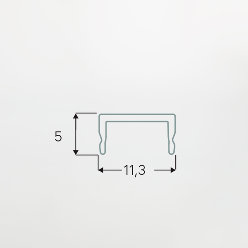 Diffusore Opale L=2m · Per Profii PA.768