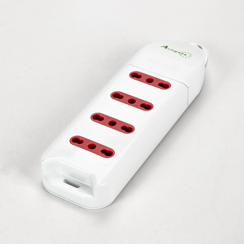 Multipresa Serie Fast · 4 Prese · Senza Cavo di Alimentazione · Colore Bianco