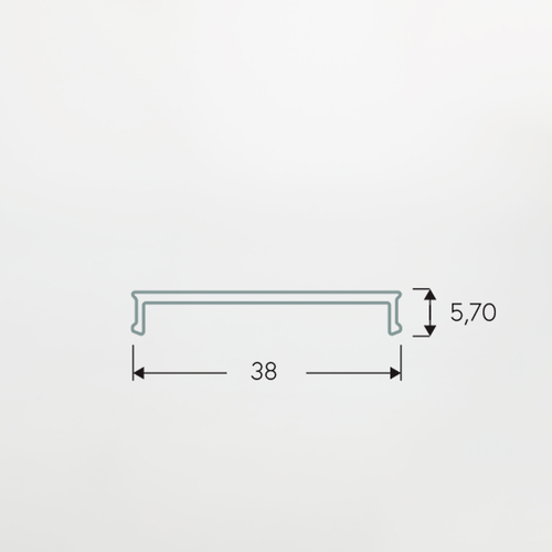 Diffusore Opale L=2m · Per Profili PA.781