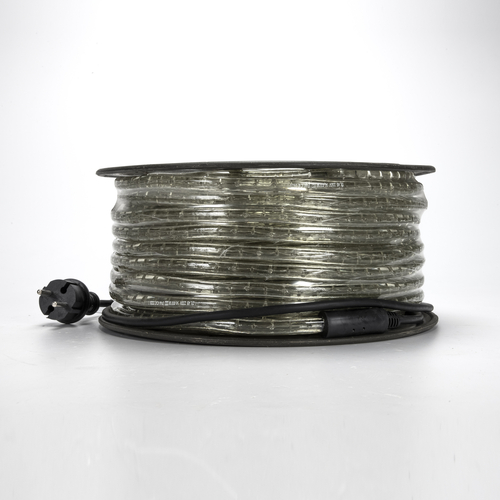 Tubo Luminoso a Filamento · 2 Fili Ø 13 mm · ROLLflex® · Da Esterno · Trasparente · Bobina 45 m