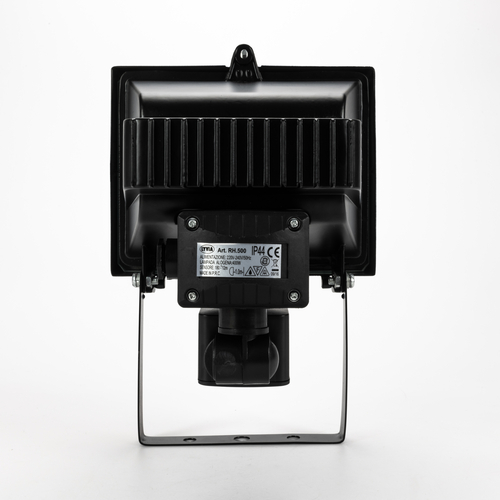 Proiettore Ecoalogeno · Con Rilevatore di Presenza · Alluminio Pressofuso · 180° · Copertura 12m