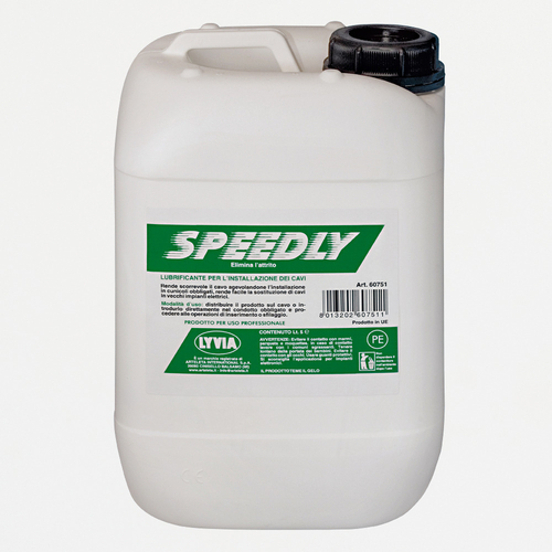 Lubrificante per installazione cavi · 5 litri · Speedly Lubrificante Scorricavo · Non unge