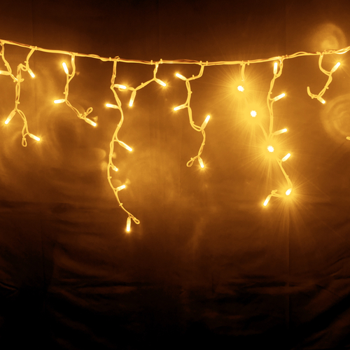 Luci di Natale · Mini Cascata LED · 120 LED · Bianco Caldo · Per Esterno · L = 1,7 metri