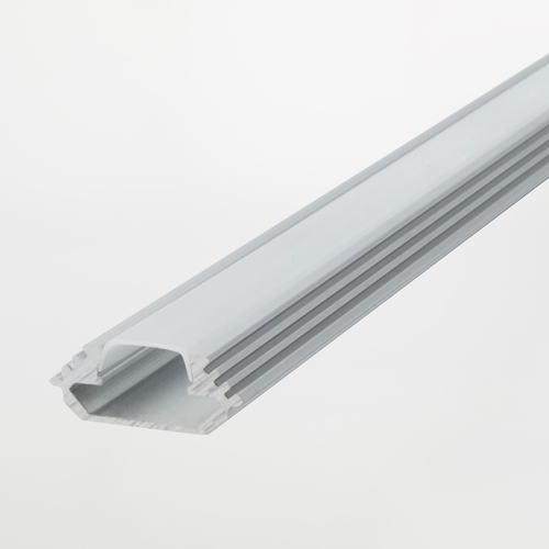 Profilo in Alluminio · Angolare · 2m · Sezione 25x10mm · Con diffusore satinato