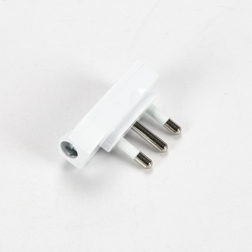 Spina mobile piatta · 16A · 2P+T · In Policarbonato · Colore Bianco