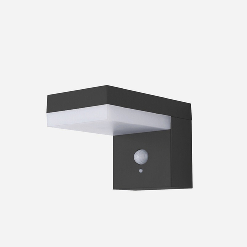 Applique Solare LED · Da Parete · Pedonale per Esterni · 4000°K · Con rilevatore di presenza e sensore crepuscolare