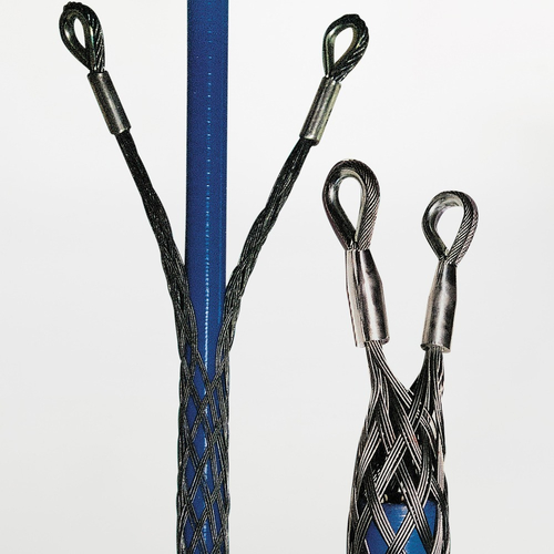 Calze Tiracavi Aperte · In Acciaio Zincato · Per cavi Ø 30-40 mm · Per prese intermedie