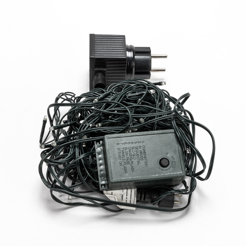 Luci di Natale · Luci Pazze LED · 80 LED Giallo · Per Esterno · Cavo Verde · 11 m