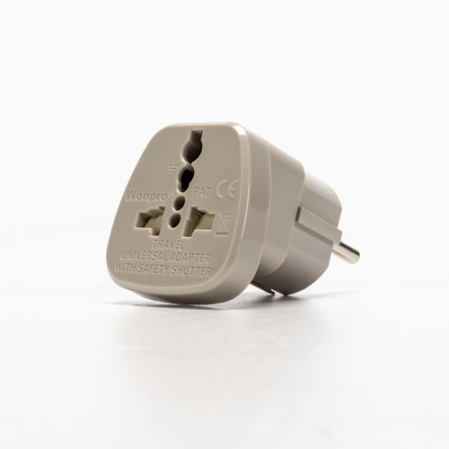Adattatore universale · per prese Schuko · Tedesche · Francobelga 