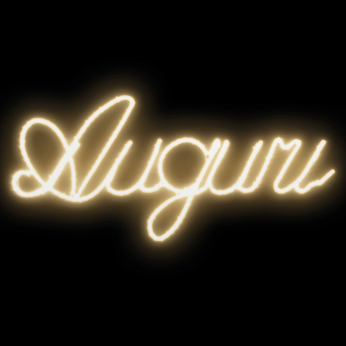 Decorazione Luminosa LED · Scritta Auguri · Decorazione Stradale · 137x60 cm · Bianco Caldo