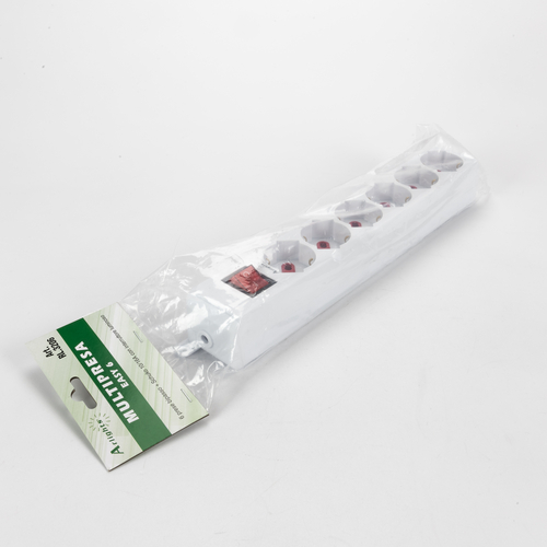 Multipresa Serie Easy · 6 Prese Schuko · Senza Cavo di Alimentazione · Interruttore ON/OFF