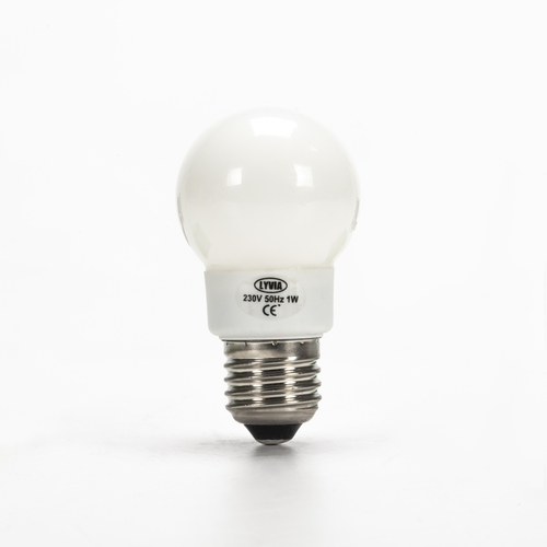 Lampadina Led · Attacco E27 · In Policarbonato · Finitura Bianca Opale · Basso Consumo