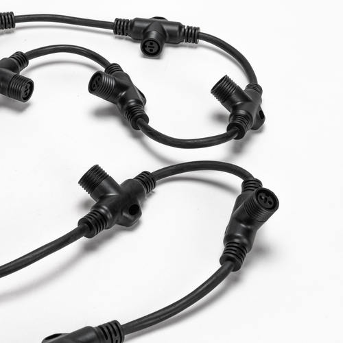 Cavo Portante N° 12 innesti · Per Estensione Serie Joy Light LED · Cavo Nero