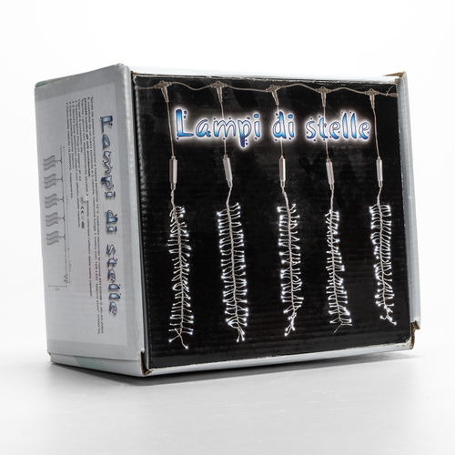 Luci di Natale · Effetto Stelle Cadenti · Tenda a Caduta · Bianco Puro · Per Esterno e Interno