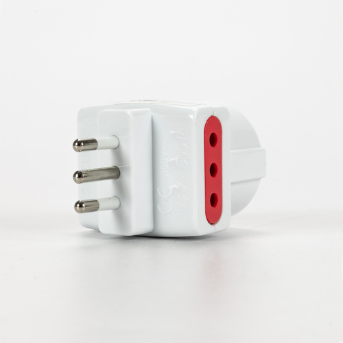 Adattatore Triplo · Schuko · 10A · Colore Bianco