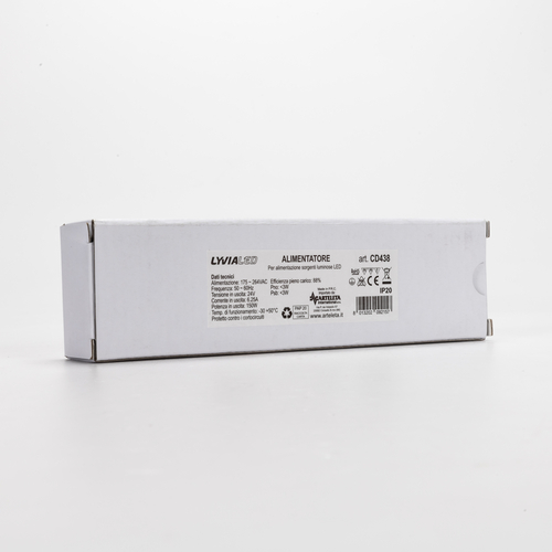Alimentatore per Strisce LED · Stabilizzato · 24V · 150W · Per Uso Interno IP20