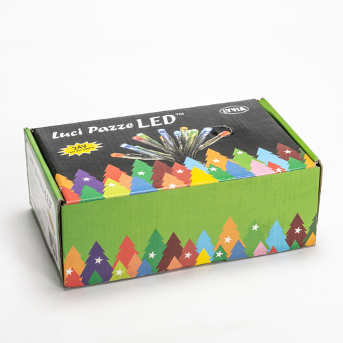 Luci di Natale · Luci Pazze LED · 120 LED Giallo · Per Interno e Esterno · Cavo Verde · 13 m