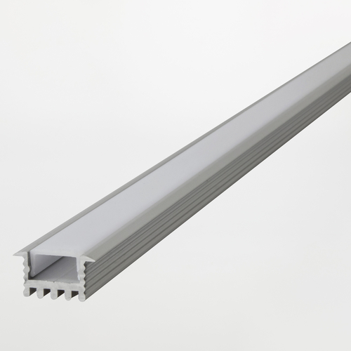 Profilo in Alluminio per Strisce LED, Doppio, Da incasso