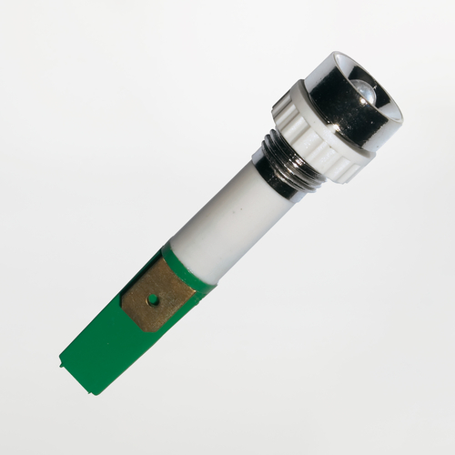 Spia LED · Colore BIANCO · 110/130V · Ø 10 mm · Attacco Faston