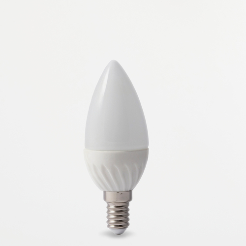 Lampadina LED 3W · Forma Decorativa Oliva · E14 · Bianco caldo 2.700°K · Risparmio Energetico