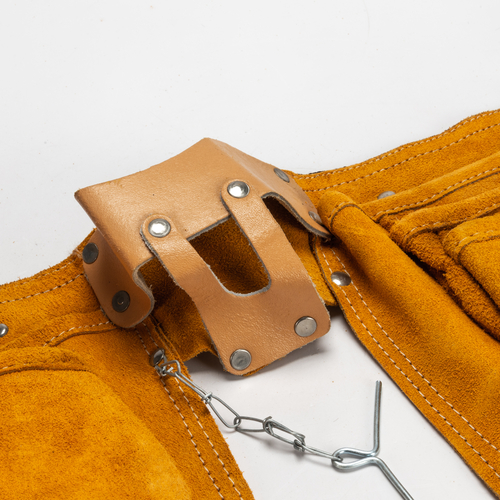 Tasca Portautensili Doppia · 14 posti · In Pelle Scamosciata · Cintura in Tessuto