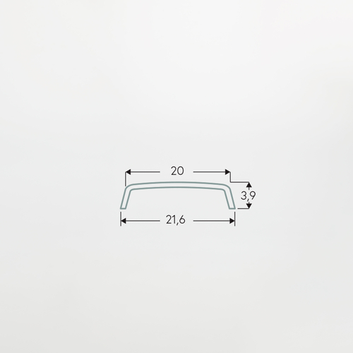 Diffusore L=2M · Trasparente · Profili PA.241