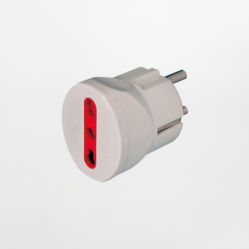 Adattatore Schuko · Spina Schuko 16A · Colore Bianco