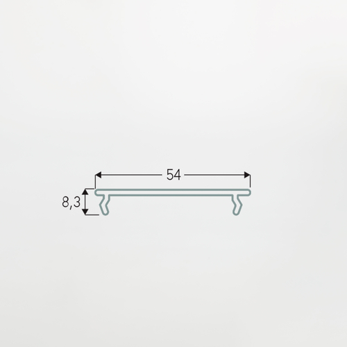 Diffusore Largo · Trasparente · 2M