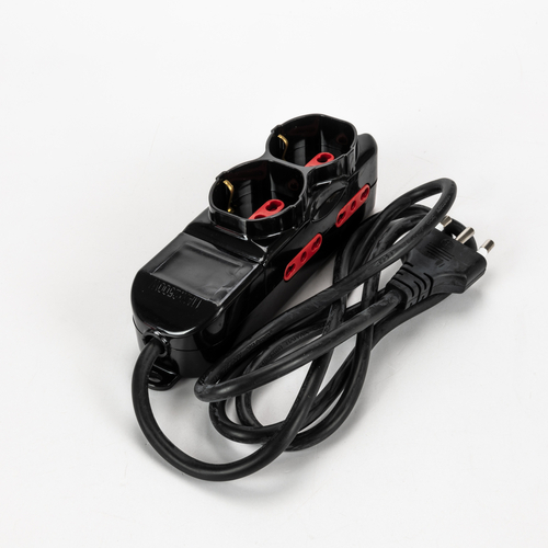 Multipresa Serie Premium · 6 Prese  · Nera