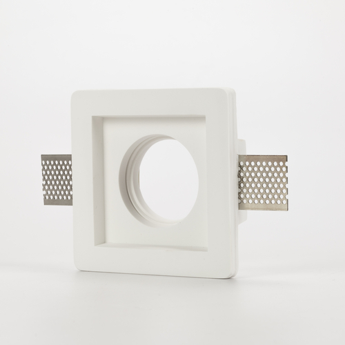 Incasso in Gesso per Controsoffitto · Forma Quadrato Basso · Per Lampadine Ø 50mm