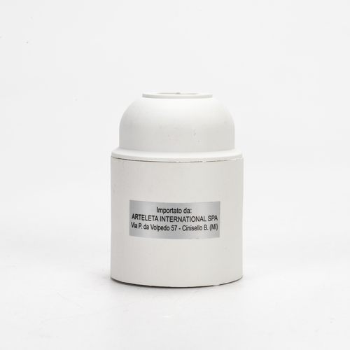 Portalampada Bianco in Termoplastico · Attacco E27 · Liscio