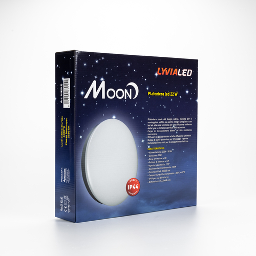 Plafoniera LED · 24W · Tonda · Colore Bianco Diurno · 4000K · IP44